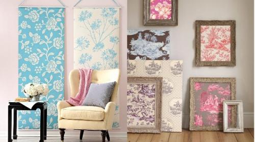 Остатки обоев.  10 вариантов применения в декоре. 02