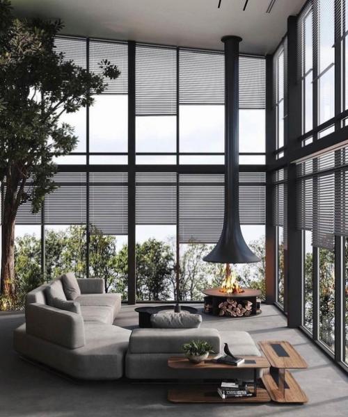 Дерево в интерьере - нестареющий элемент дизайна. 06