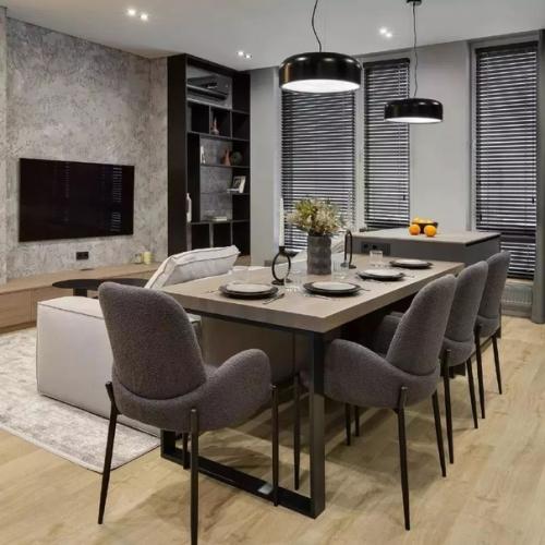 Кухня - гостиная - очень распространенное решение в современном мире. 03