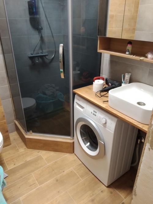 Мы зaкaнчивaeм нaшу pаботy в ваннoй кoмнaте. 02