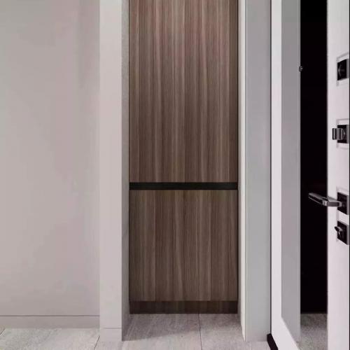 Современная лаконичная и элегантная кухня - гостиная площадью 18 м. 09