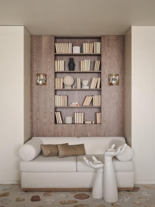 Вдохновившись видом из окна, дизайнер Евгения евинзон создала современный интерьер с нотами классической элегантности и богемного шика. 03