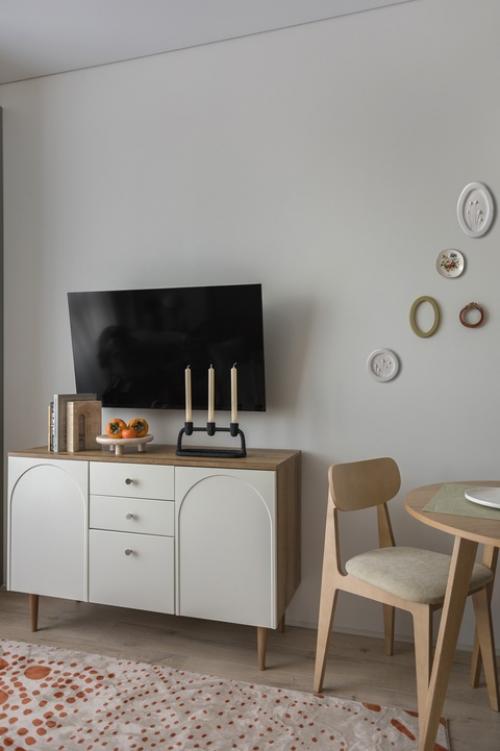 Интерьер компактной квартиры - студии 25, 4 кв. 06