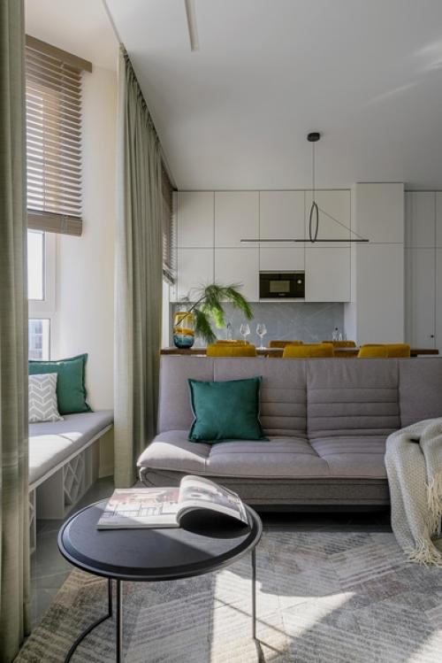 Интерьер квартиры - студии 37 кв. 04