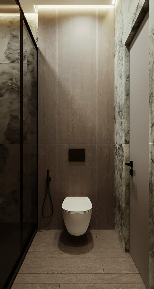 Дизайн интерьера ванной комнаты для молодой семьи. 02