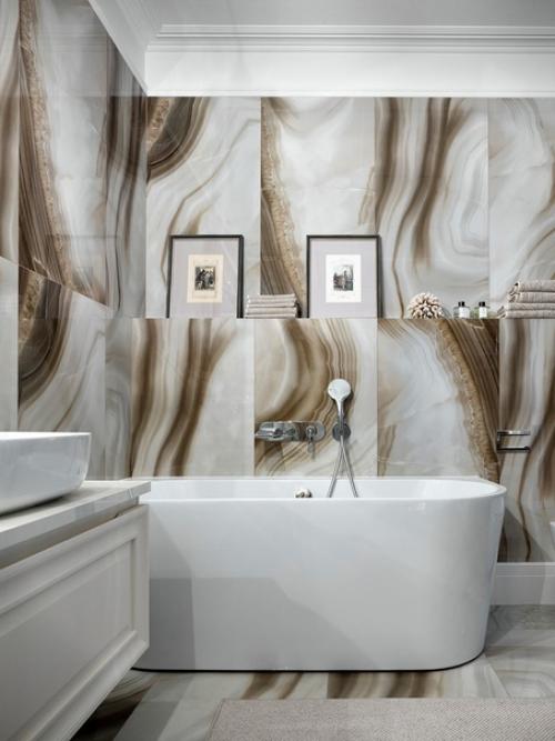 Реализованный интерьер светлой квартира, площадью 100 кв. 04