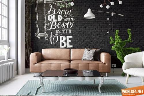 * Идеи для ремонта: черные гостиные *. 05