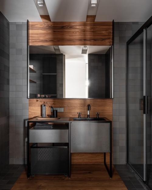 Дизайнер Евгений нейманд (Neymandstudio) создал два интерьера для двух заказчиков - братьев в одном доме. 08