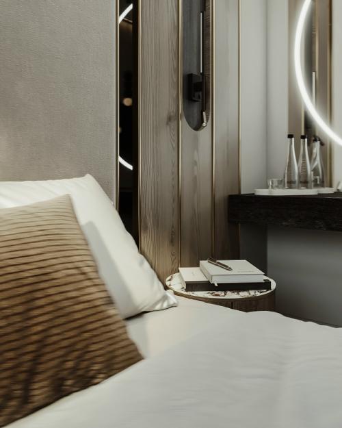 Дизайн проект спальни для молодой семьи. 08