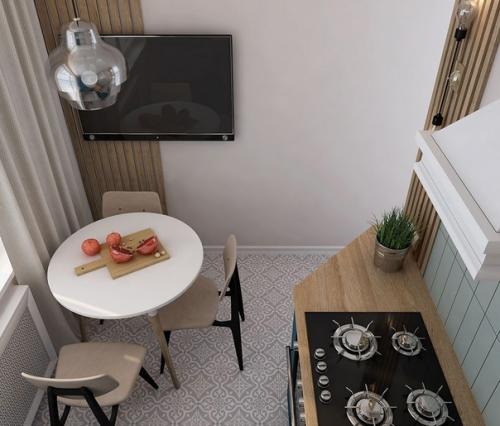 Интерьер однокомнатной квартиры площадью 32 кв. 01