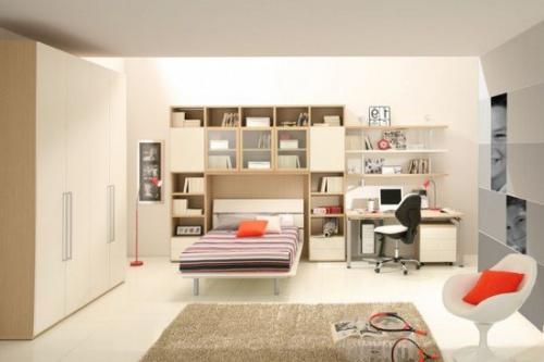 Варианты расстановки мебели в детской комнате. 01