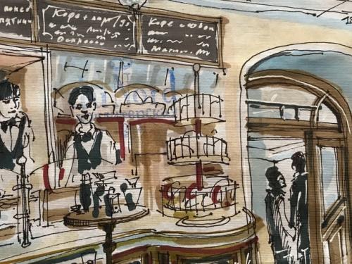 Случай в Питере.  На углу невского и лиговки есть старинное (почти двести лет) кафе - ресторан Du Nord. 01