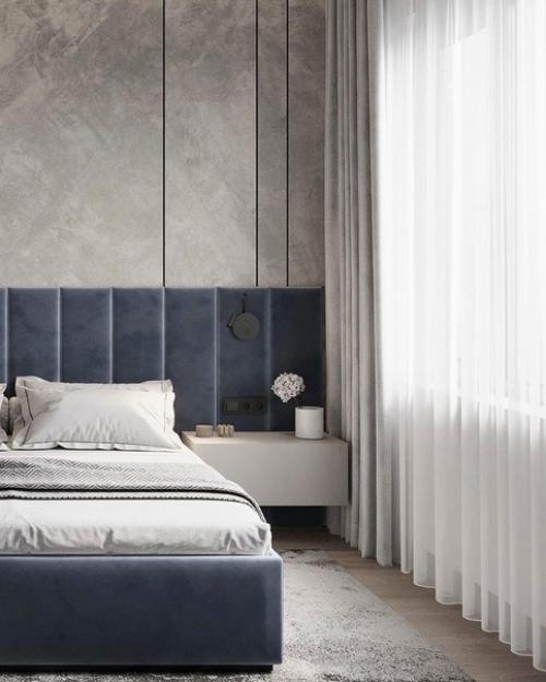 Проект уютной спальни и гардеробной 14, 5 м 2 в г. Москва, ЖК Сиреневый Парк. 01