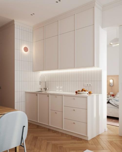 Проект однокомнатной квартиры 40, 7 м 2 в ЖК Eniteo в Москве. 03