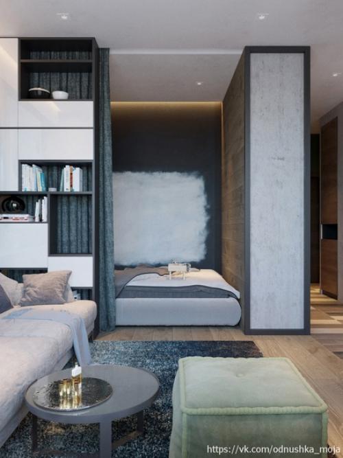 Дизайнер Павел Алексеев разработал проект квартиры площадью 38 кв. 01