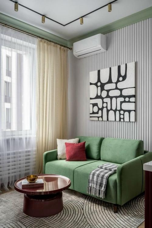 Светлый интерьер небольшой квартиры в Москве. 01