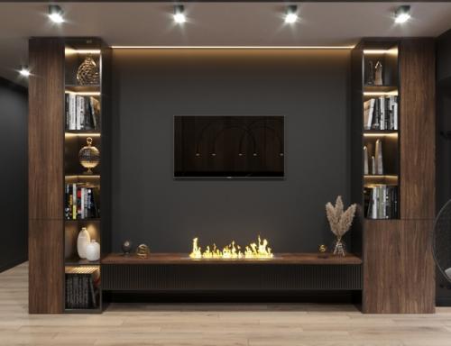 Кухня - гостиная для молодого человека. 01