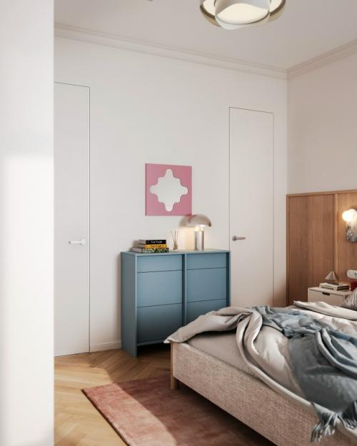 Проект однокомнатной квартиры 40, 7 м 2 в ЖК Eniteo в Москве. 06