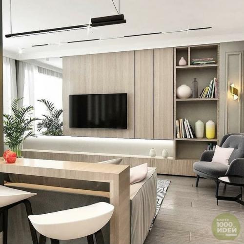 Мягкие сдержанные тона в интерьере хорошо подойдут людям у которых стремительный темп жизни. 05