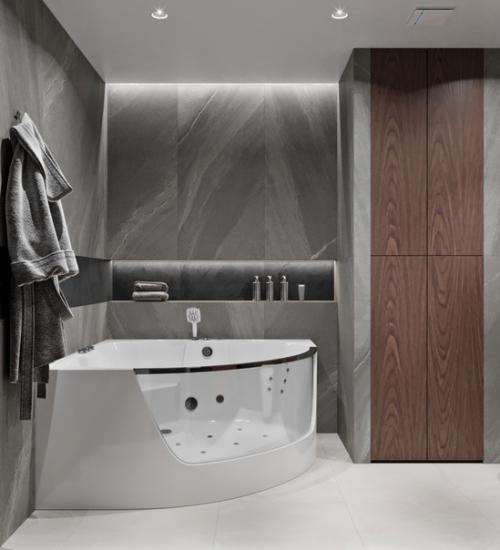 Интерьер ванной комнаты для квартиры в г. Челябинск. 04