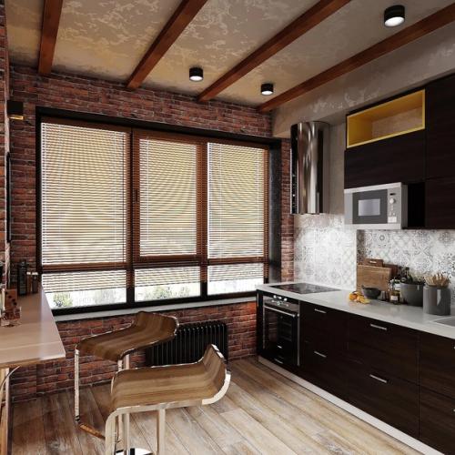 Квартира для холостяка: брутальный лофт в маленькой однушке. 06