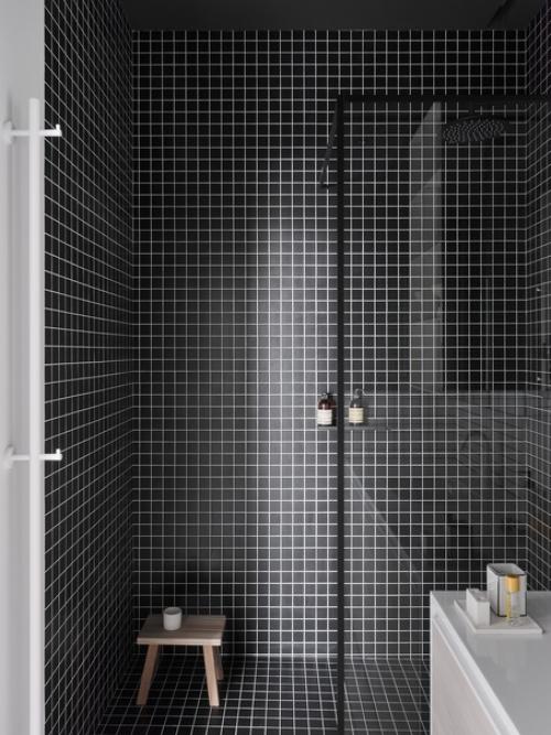 Мозаика - один из самых популярных Видов отделки ванной комнаты. 01