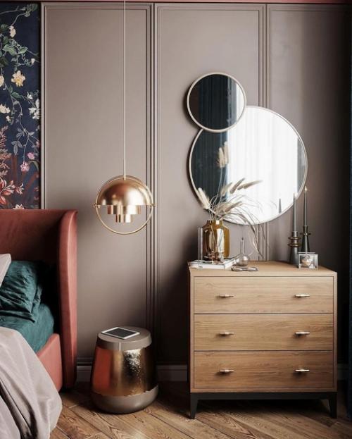 Жизнерадостный и наполненный природными принтами интерьер спальни чтобы немного согреть вас в эти холодные дни. 05