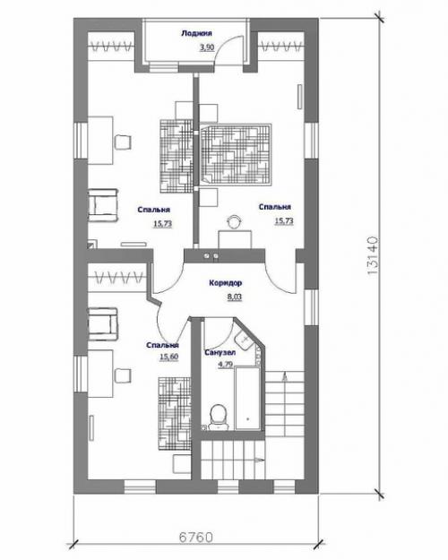 Проект загородного дома. 05
