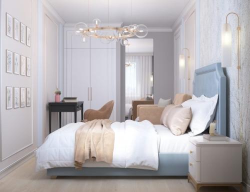 Проект небольшой уютной квартиры в новом ЖК кислород для дамы. 09