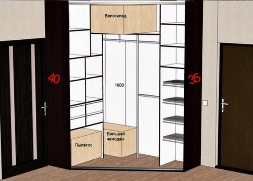 Что делать, если квартира маленькая, а вы мечтаете о гардеробной комнате? 03