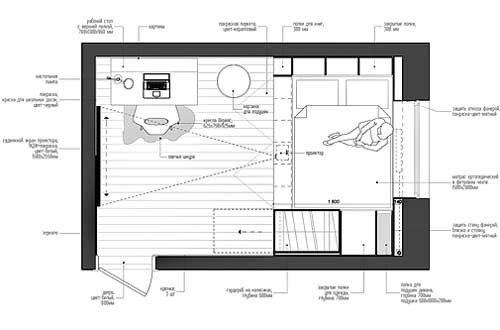 Практичный интерьер маленьких комнат. 01