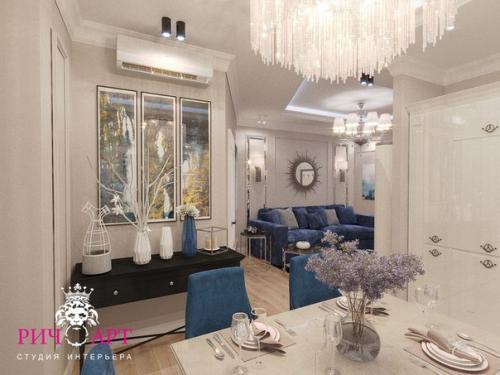 Прям из под пера дизайнера очередной проект квартиры 115 квадратов, г. Москва. 07