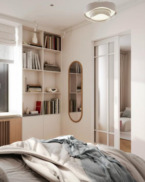 Проект однокомнатной квартиры 40, 7 м 2 в ЖК Eniteo в Москве. 09