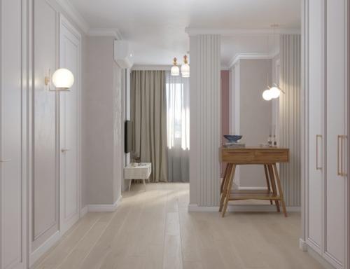 Проект небольшой уютной квартиры в новом ЖК кислород для дамы. 07