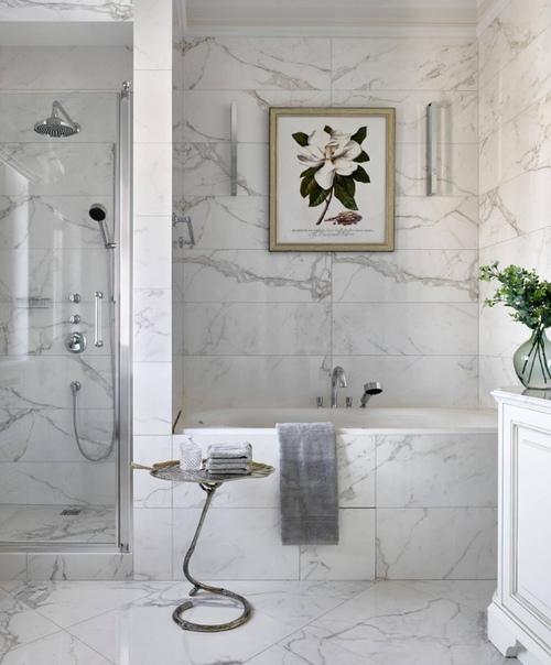 Подборка Мраморные ванные комнаты. 01