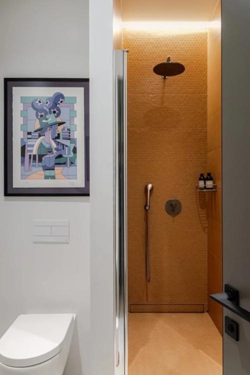 Мозаика - один из самых популярных Видов отделки ванной комнаты. 04