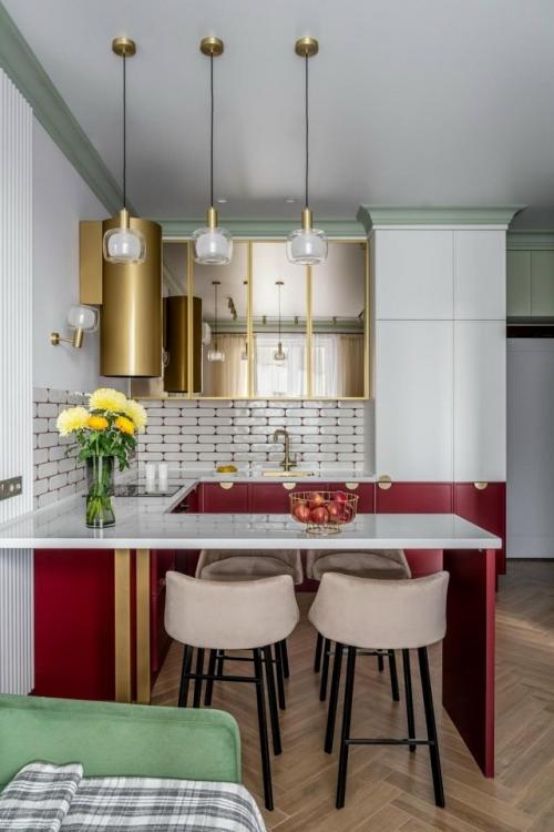 Светлый интерьер небольшой квартиры в Москве.