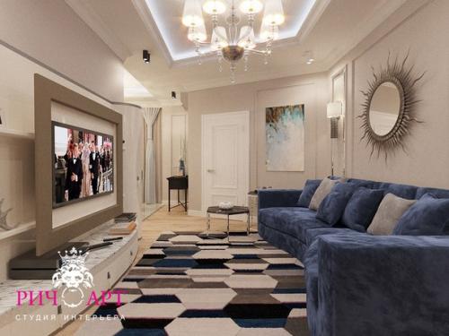 Прям из под пера дизайнера очередной проект квартиры 115 квадратов, г. Москва. 02