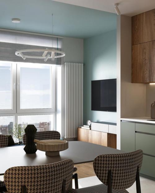 Дизайн современной кухни - гостиной. 01