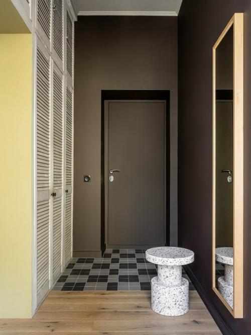 Квартира в доме 1929 года в Москве получила новое дыхание благодаря дизайнеру Анне шевченко. 02