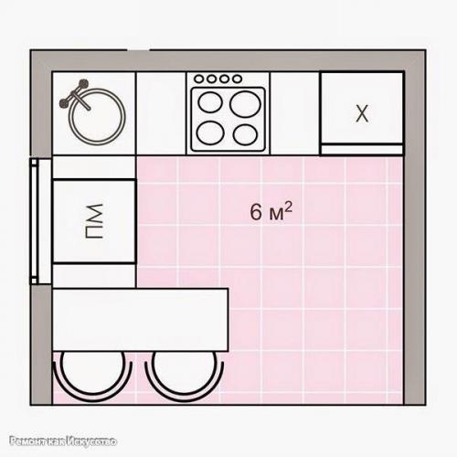 Как разместить мебель на кухне, если пространство не позволяет воплотить самые интересные идеи? 04