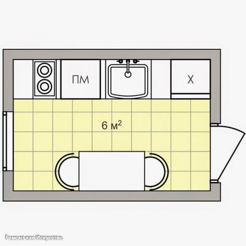 Как разместить мебель на кухне, если пространство не позволяет воплотить самые интересные идеи? 02