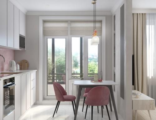 Проект небольшой уютной квартиры в новом ЖК кислород для дамы. 04