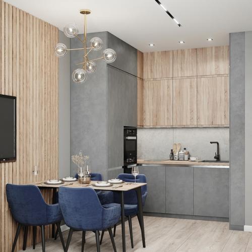 Интерьер 1-комнатной квартиры 34 кв. 02