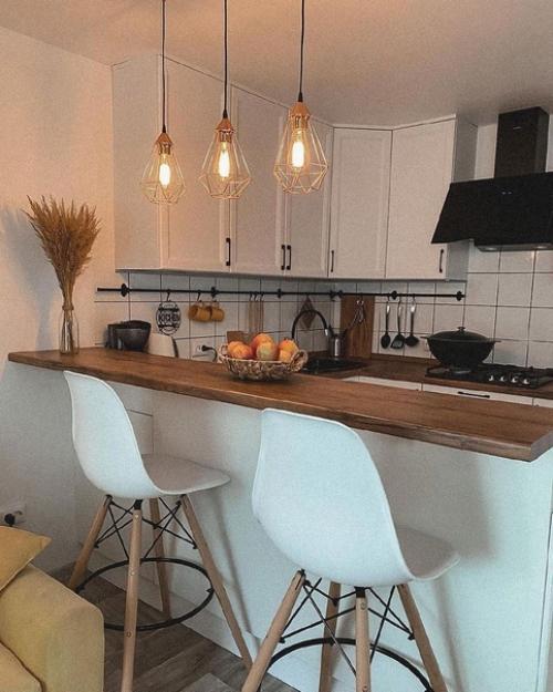 Недорогой ремонт кухни в скандинавском стиле. 03