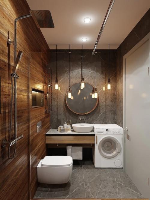 Квартира для холостяка: брутальный лофт в маленькой однушке. 09