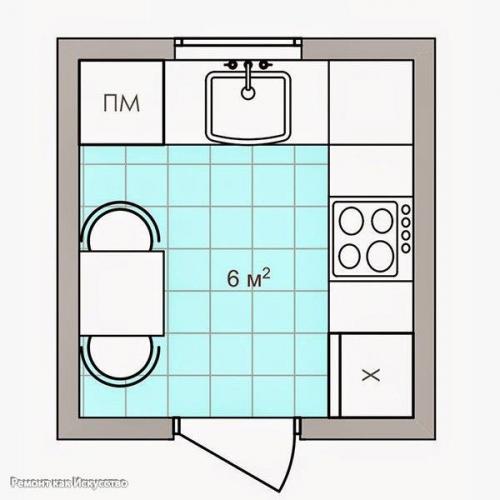 Как разместить мебель на кухне, если пространство не позволяет воплотить самые интересные идеи? 08