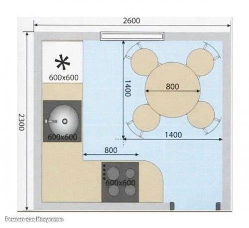 Как разместить мебель на кухне, если пространство не позволяет воплотить самые интересные идеи? 09