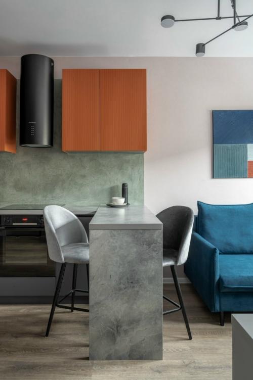 Интерьер однокомнатной квартиры 31, 6 м 2 в Подмосковье. 09