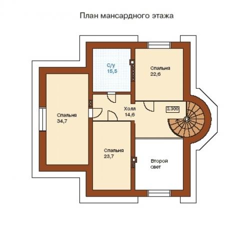 Эскизный проект загородного коттеджа. 02